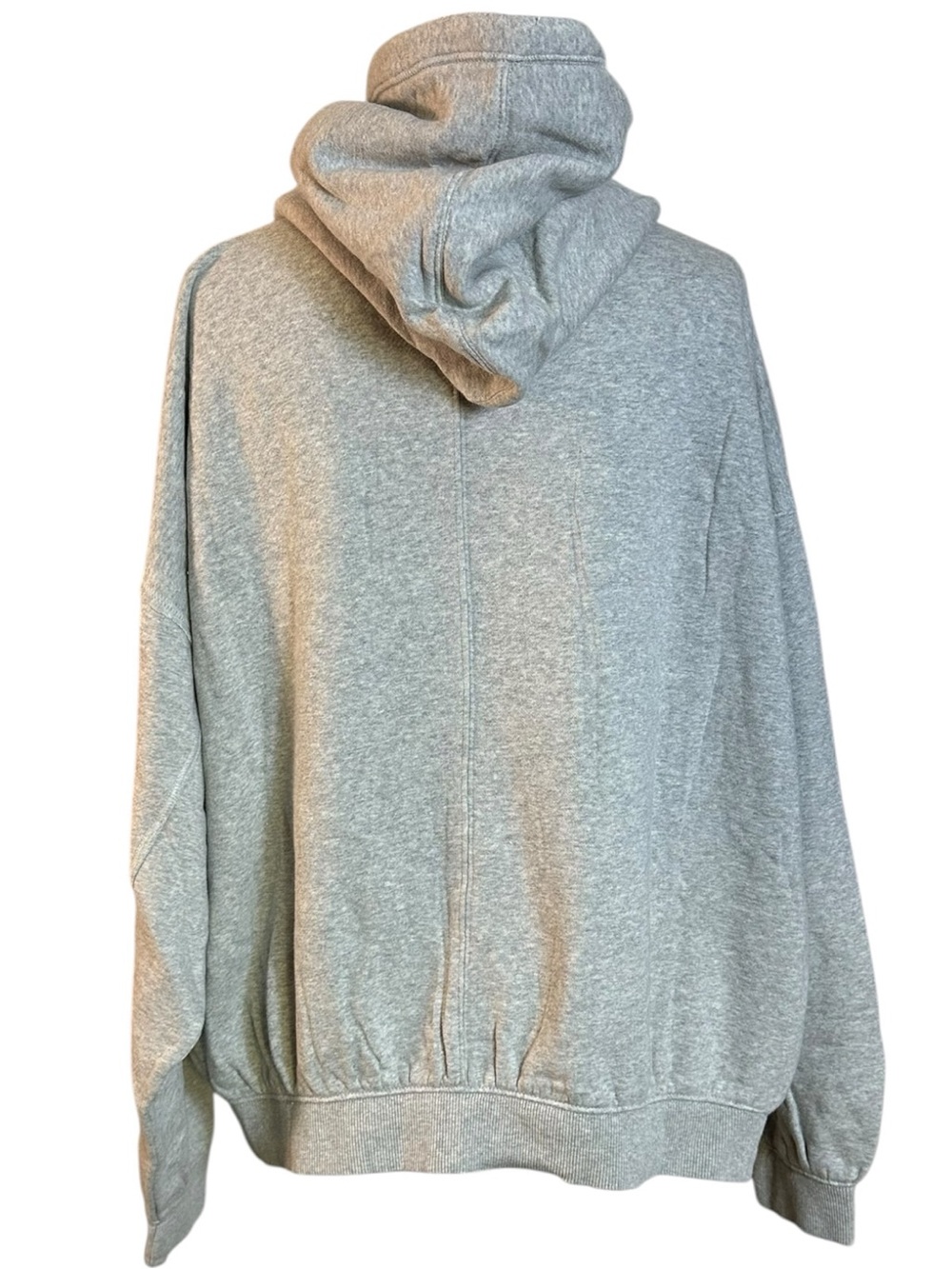 Free People Oversized Of A Feather Hoodie Sweatshirt Heather Gray Size Large NWT - Picture 6 of 13